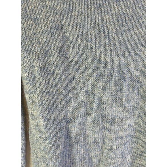 VTG 70s Wool Lightweight Knit Contrast Collar Sweater Rockabilly - Picture 3 of 8